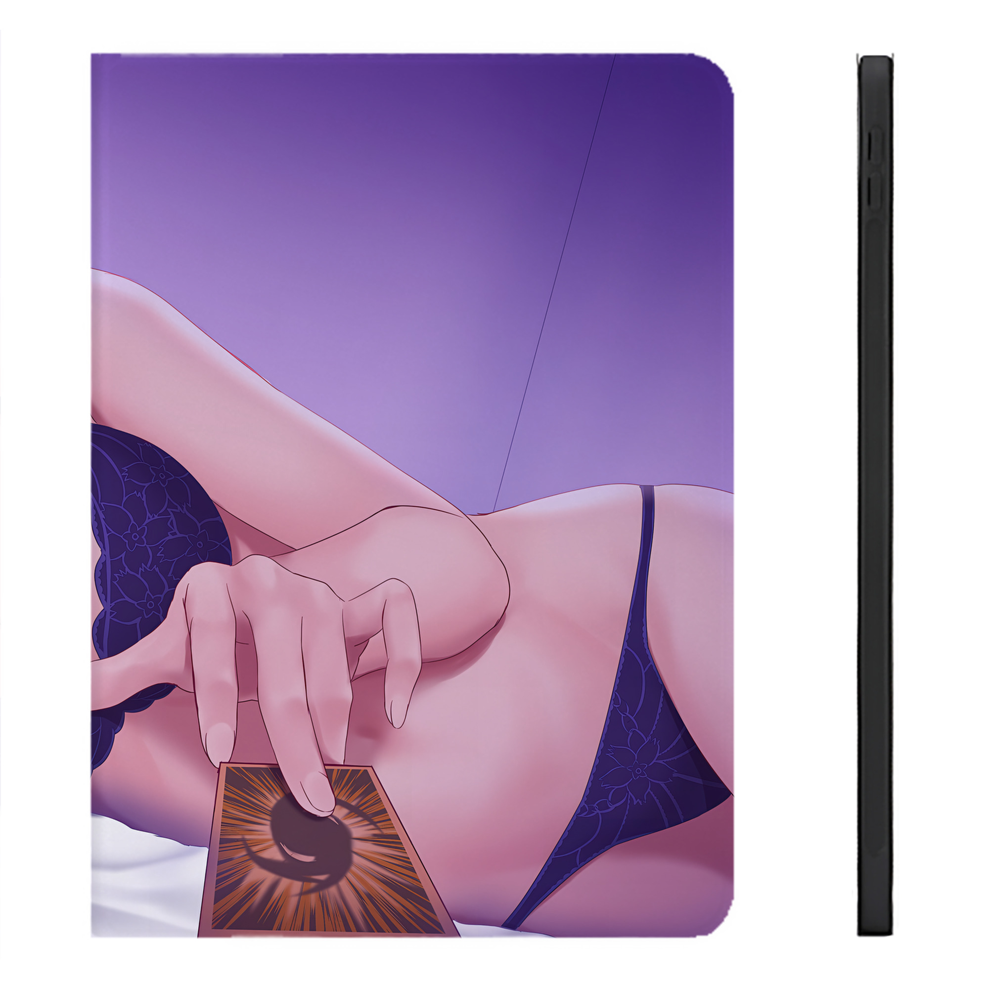（画像用） 遊☆戯☆王 Yu-Gi-Oh! IPadケース ペンホルダー付き ブックスタイルデザイン